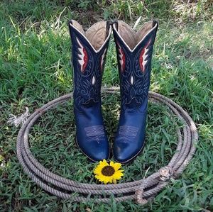 Vintage ACME inlay Cowboy/Cowgirl boots RARE